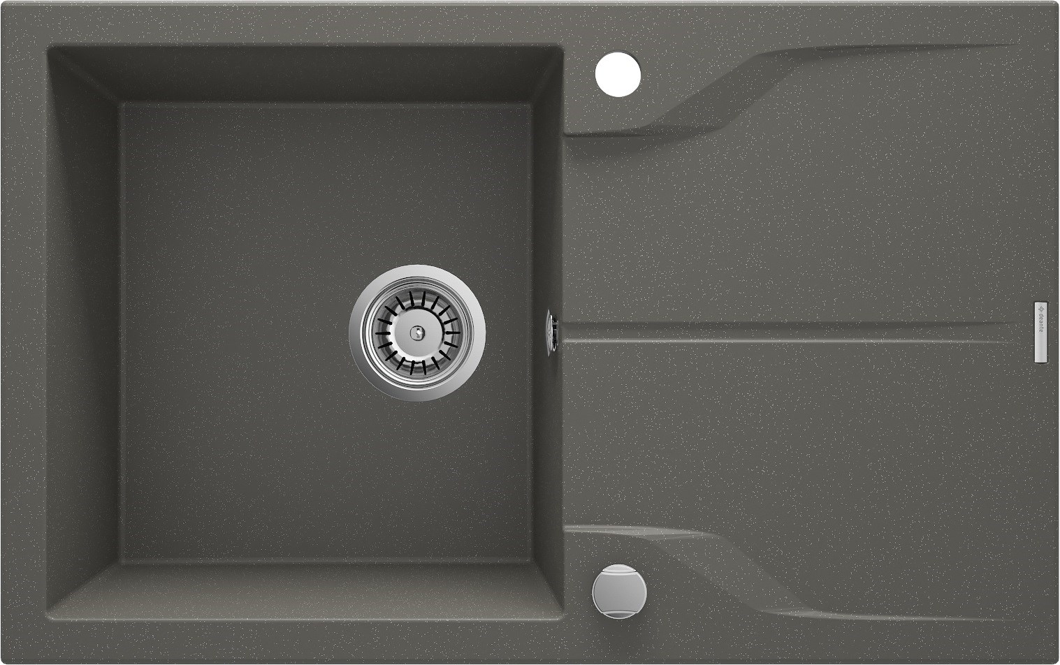 Deante 1-bowl granite sink with drainer