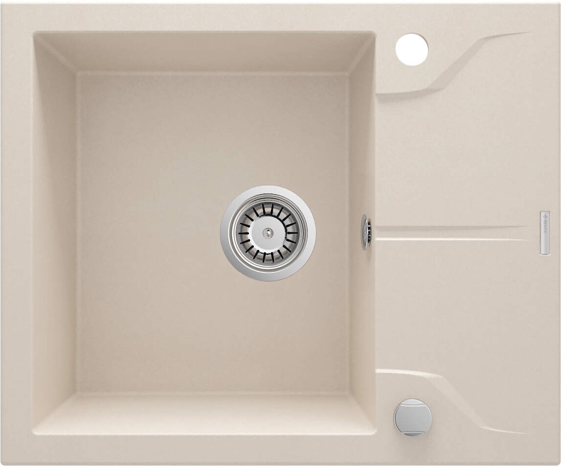 Deante 1-bowl granite sink with drainer