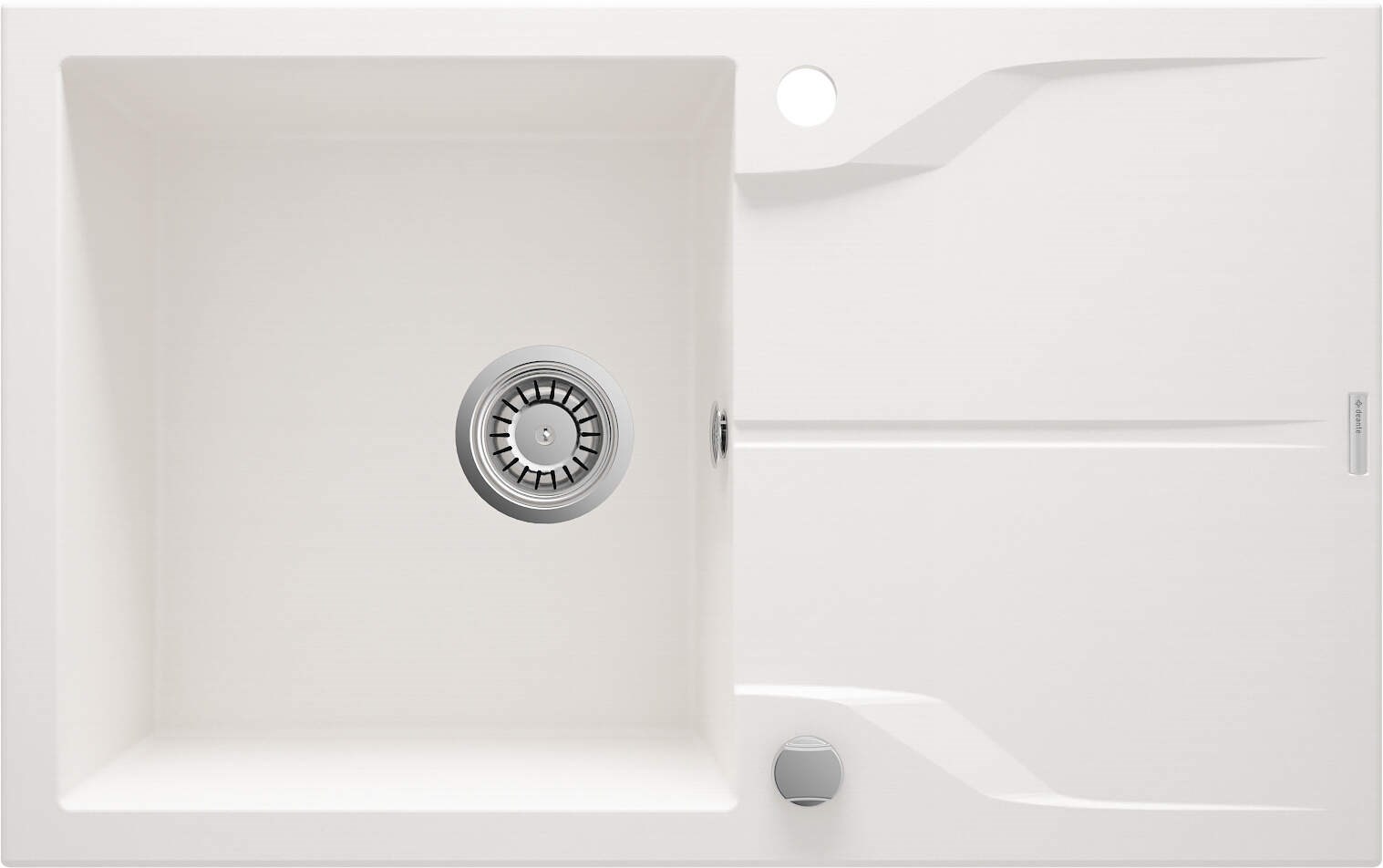 Deante 1-bowl granite sink with drainer