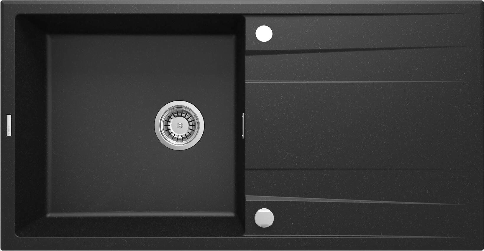 Deante 1-bowl granite sink with drainer