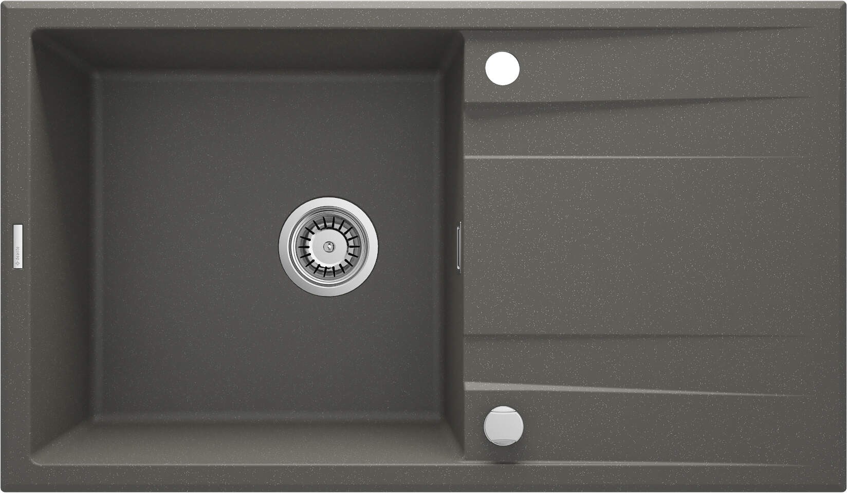 Deante 1-bowl granite sink with drainer