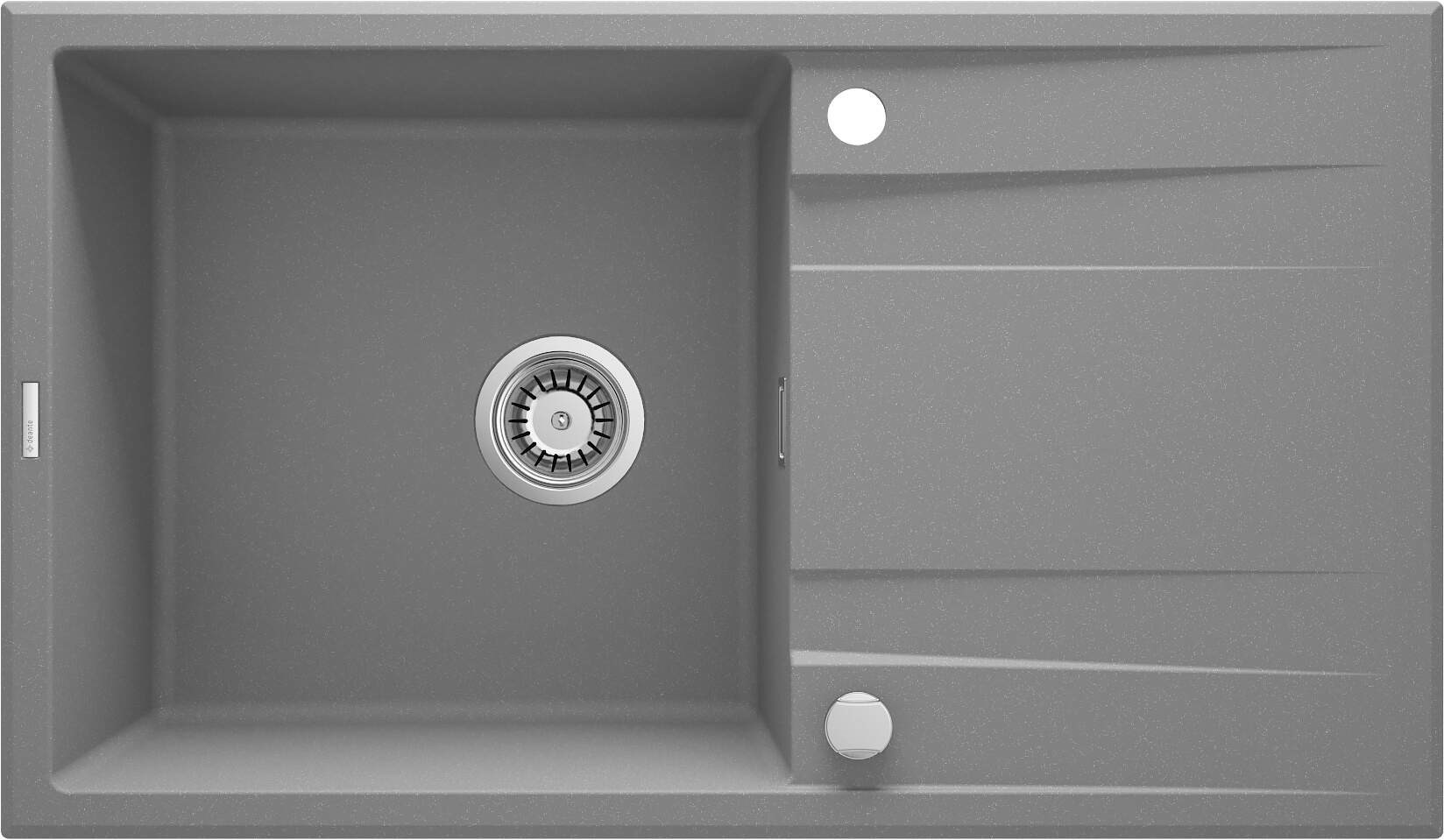 Deante 1-bowl granite sink with drainer