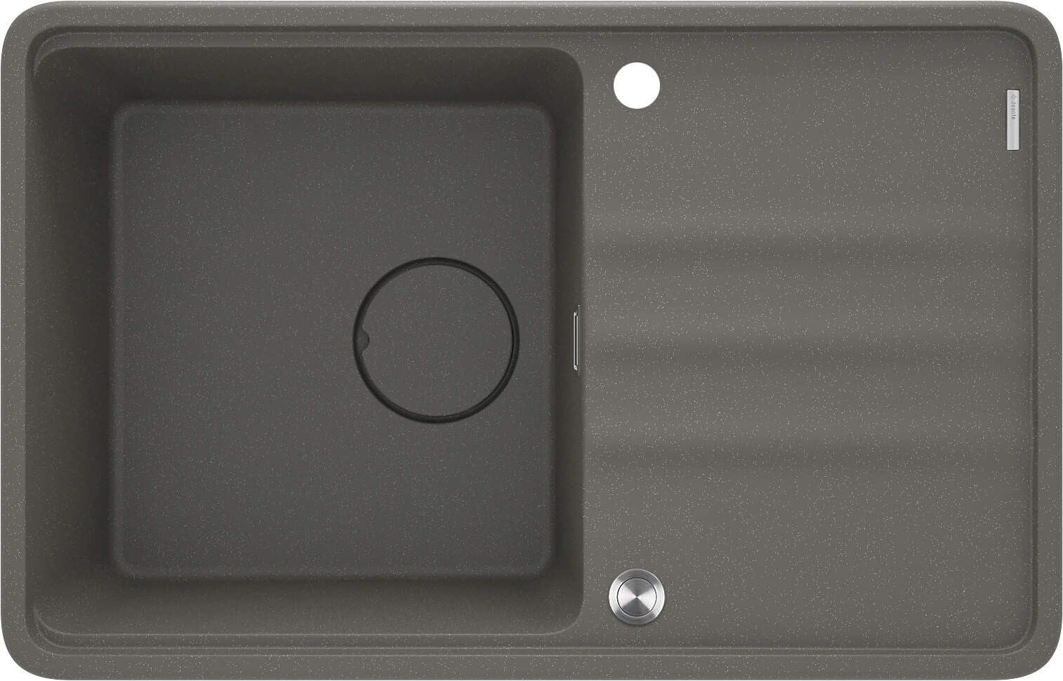 Deante 1-bowl granite sink with drainer