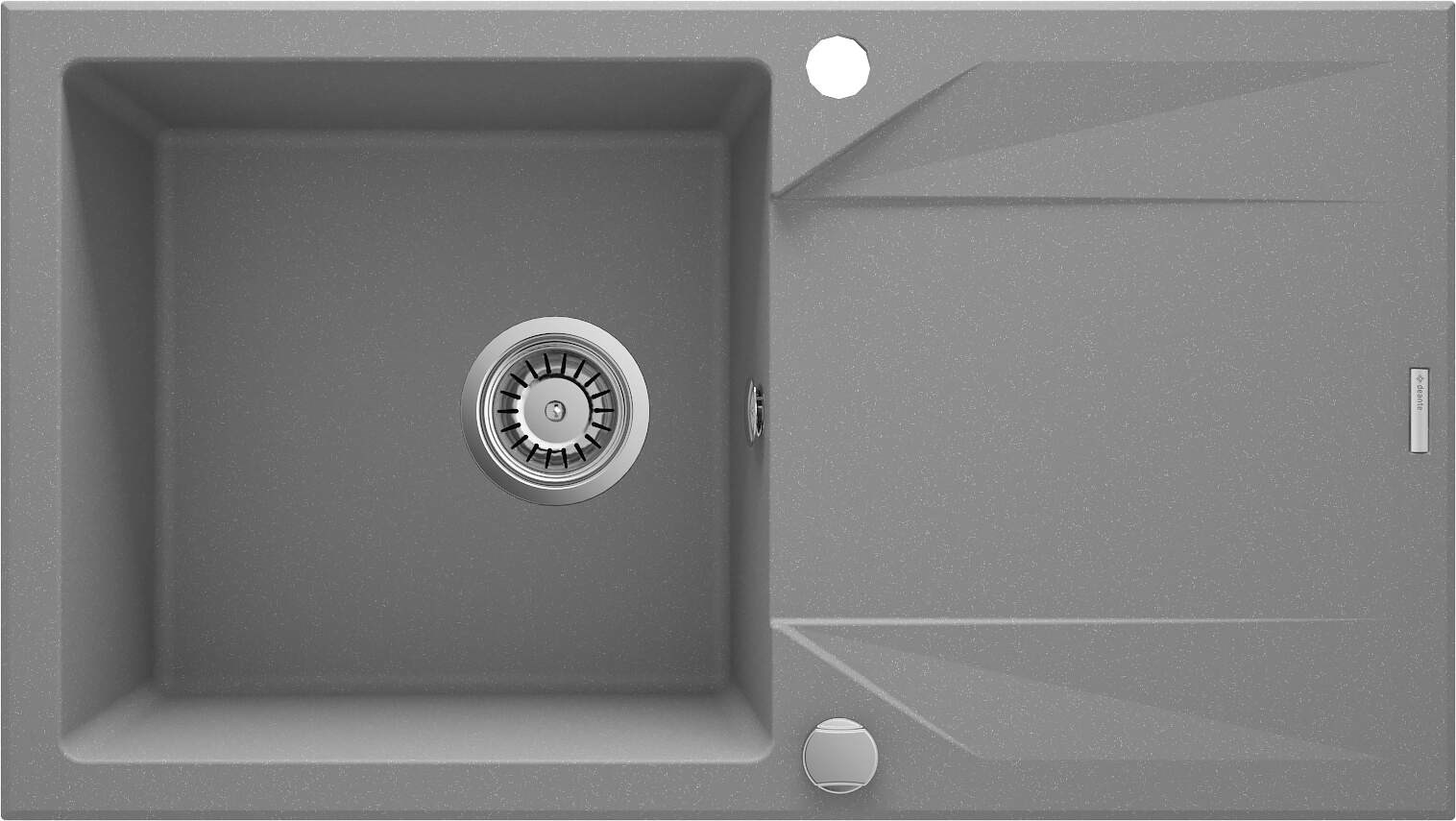 Deante 1-bowl granite sink with drainer