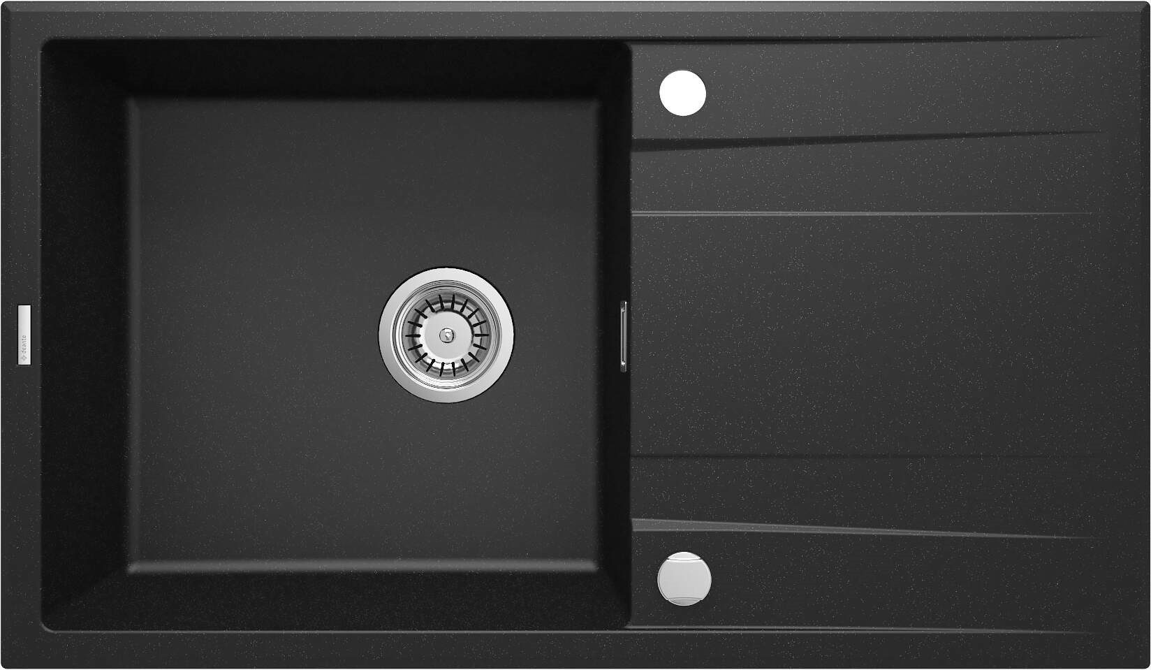 Deante 1-bowl granite sink with drainer