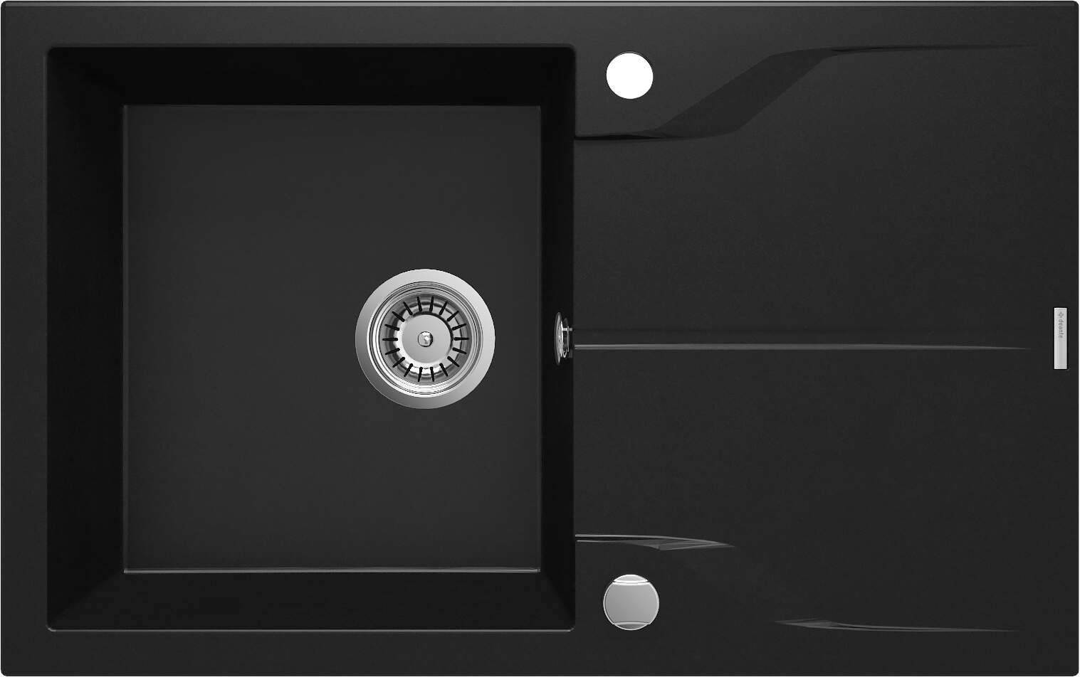 Deante 1-bowl granite sink with drainer