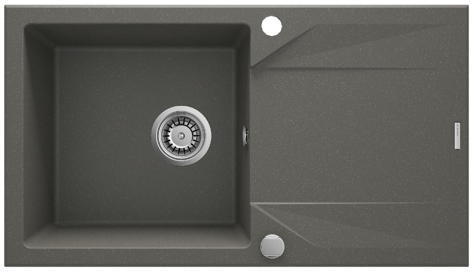 Deante 1-bowl granite sink with drainer