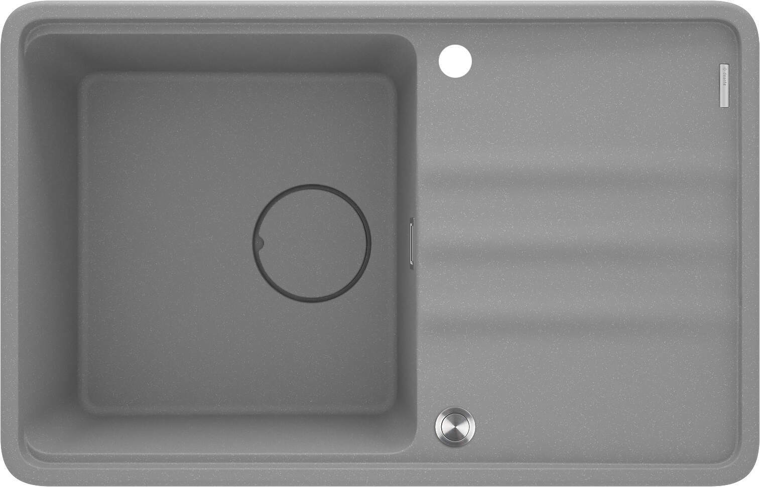 Deante 1-bowl granite sink with drainer