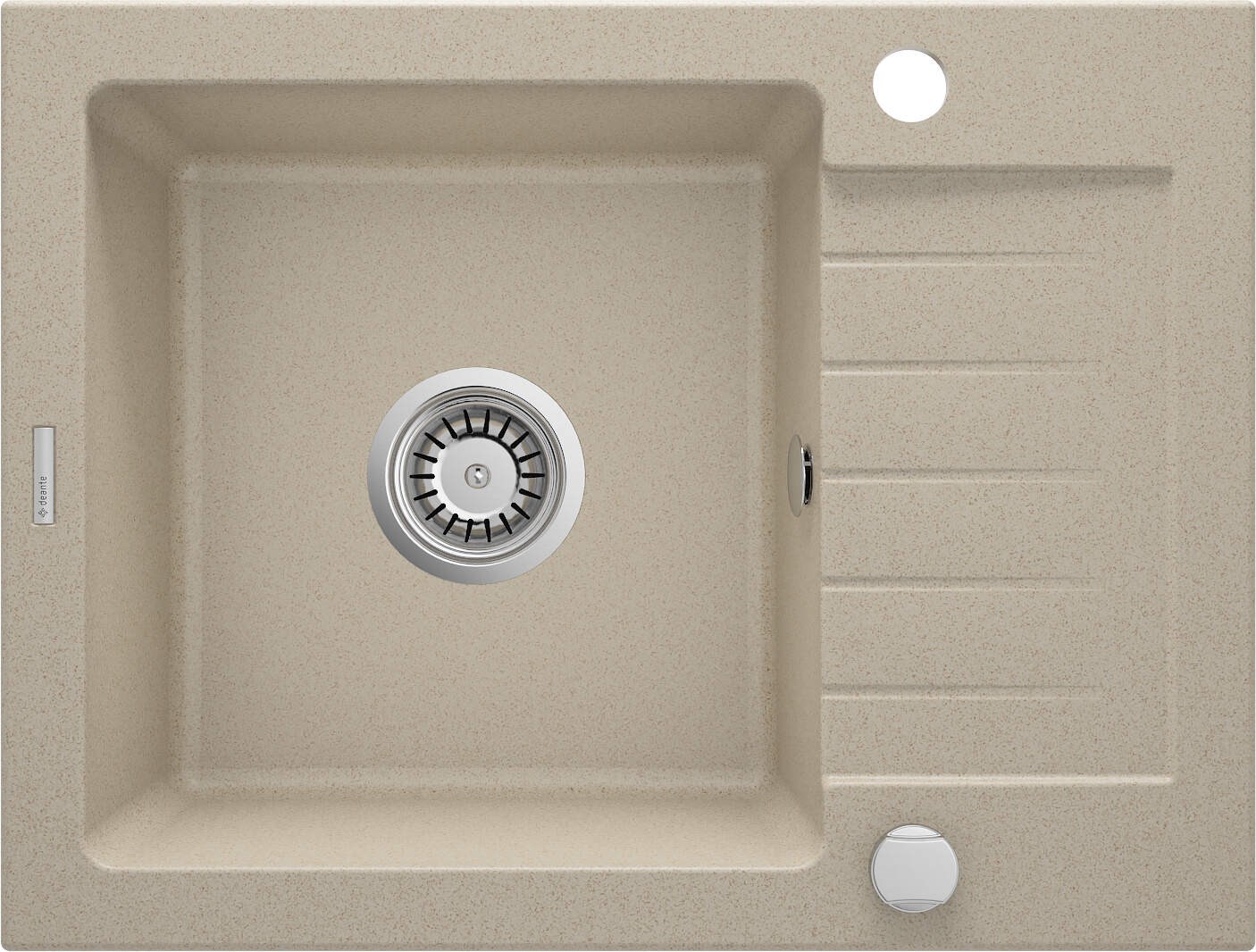 Deante 1-bowl granite sink with drainer