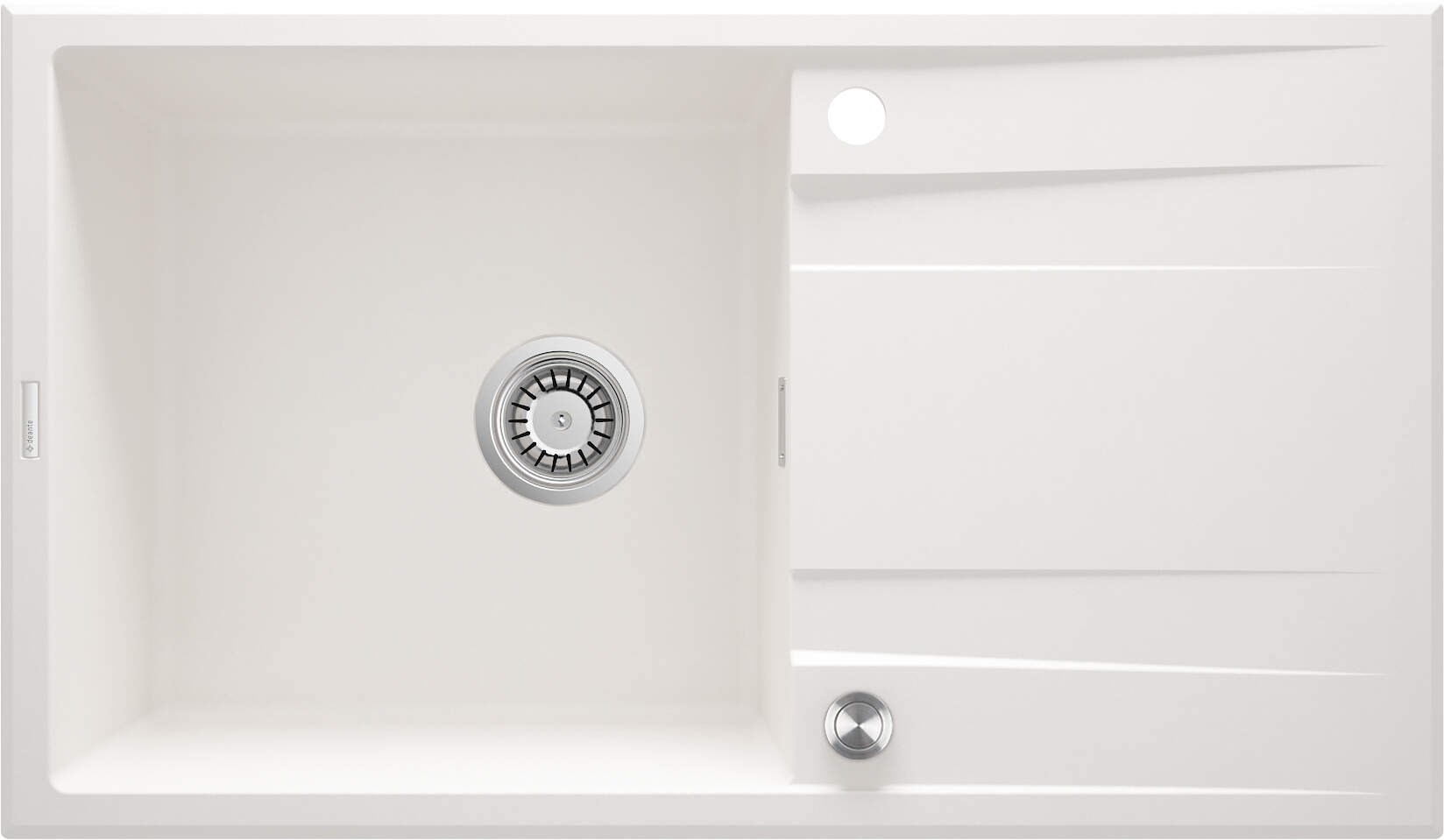 Deante 1-bowl granite sink with drainer
