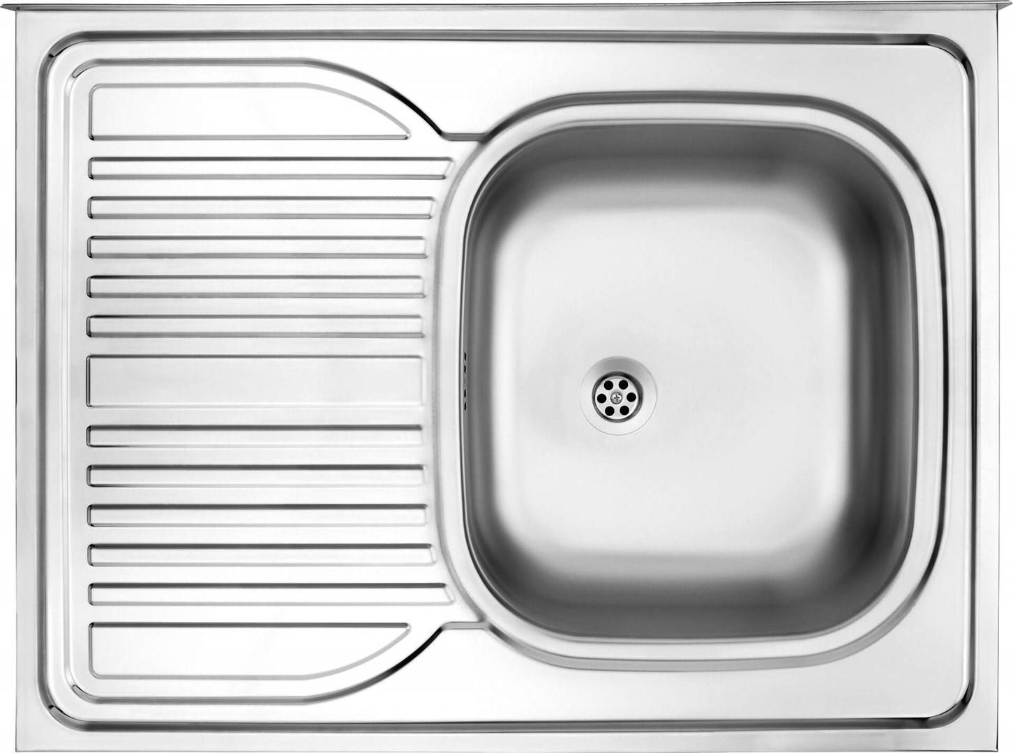 Deante 1-bowl steel sink with drainer