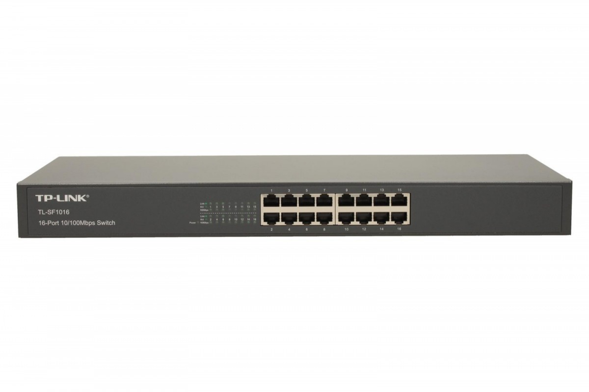 TP-LINK 16-Port 10/100Mbps Rackmount Switch |
