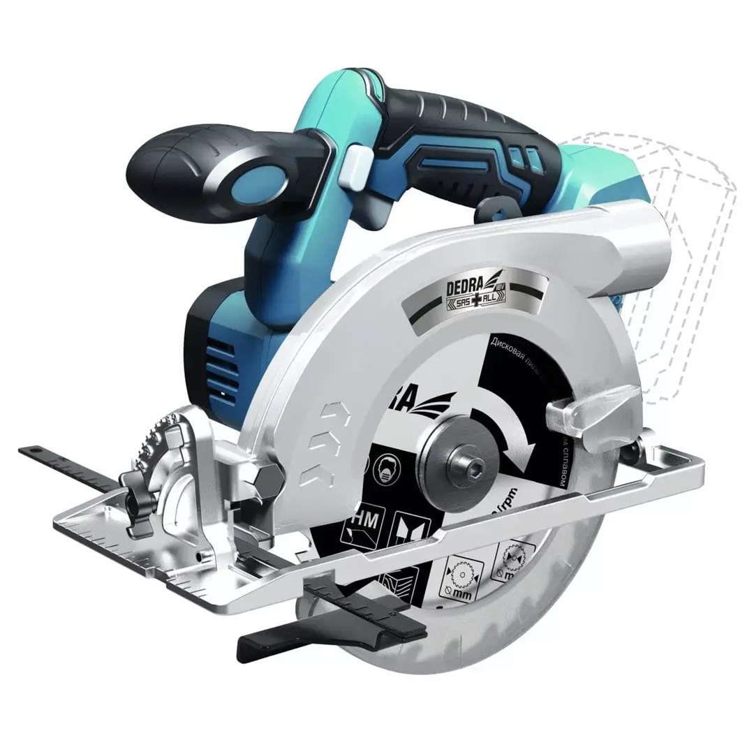 DEDRA 18V Circular Saw 0*Ah SAS+ALL