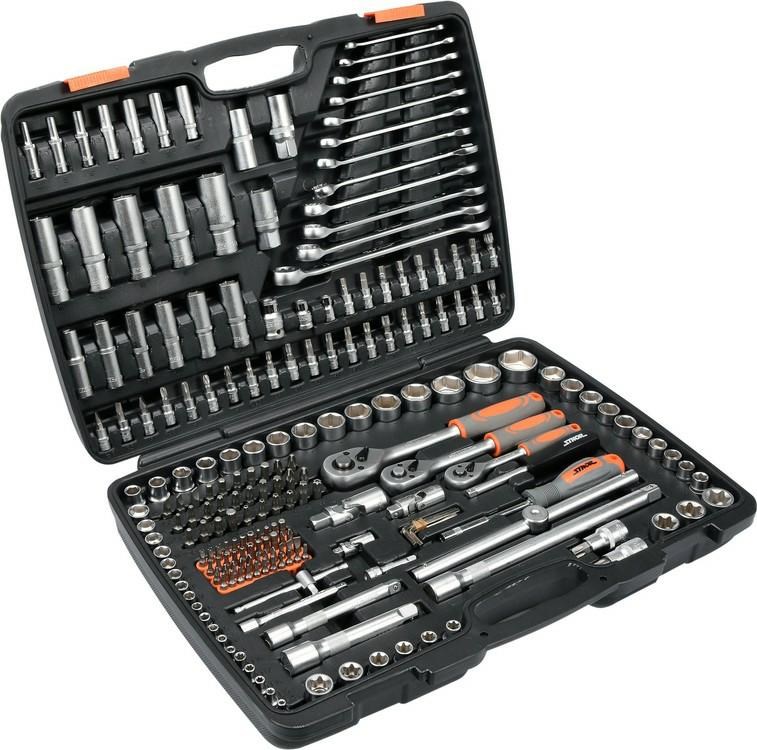STHOR 216-piece spanner set 1/2", 3/8"