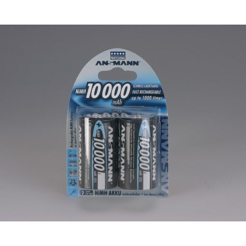 ANSMANN 2x  NiMH 10000 Mono D