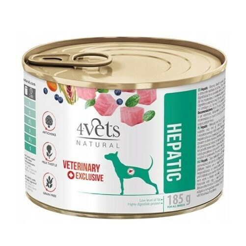 4vets  Natural Hepatic Dog  - wet