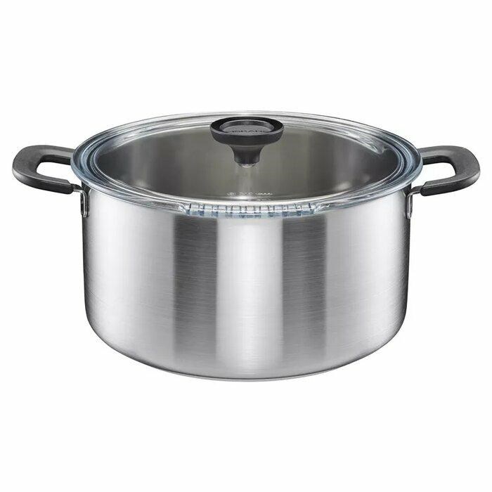 Fiskars 7L stainless steel pot with