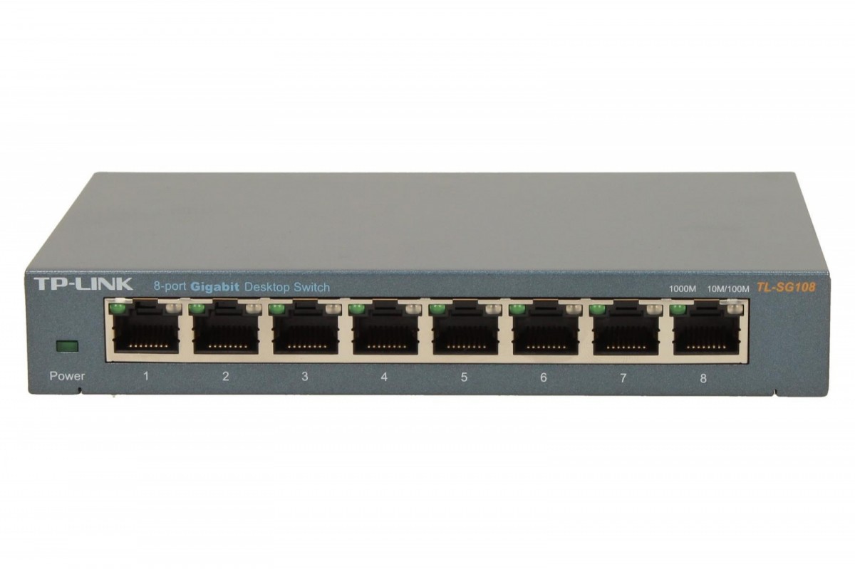 TP-LINK  8-Port 10/100/1000Mbps Desktop Switch TL-SG108