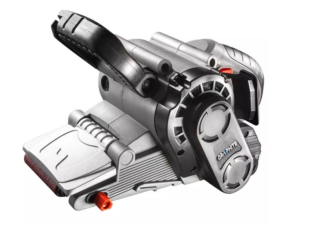 GRAPHITE 800W  belt sander with 75