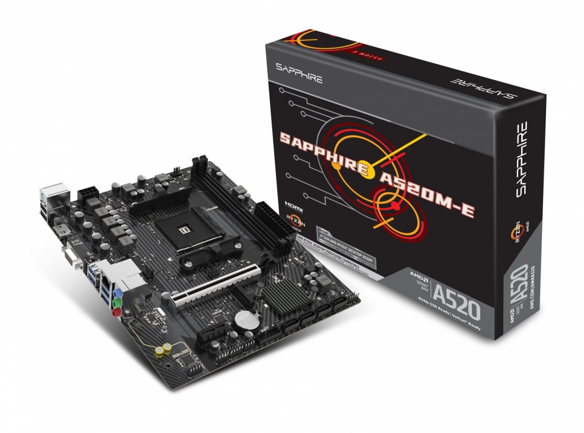SAPPHIRE  Technology A520M-E AM4 2DDR4 mATX