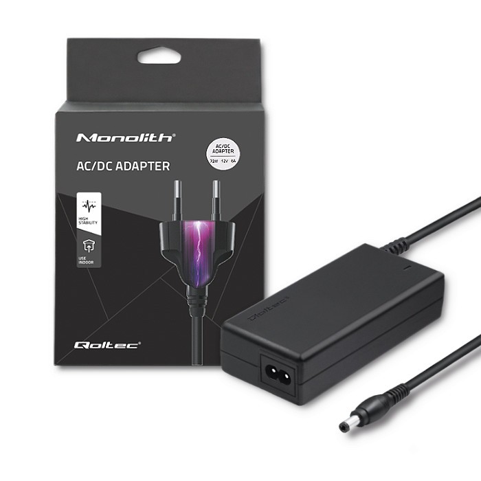 Qoltec  AC Adapter 72W 12V 6A