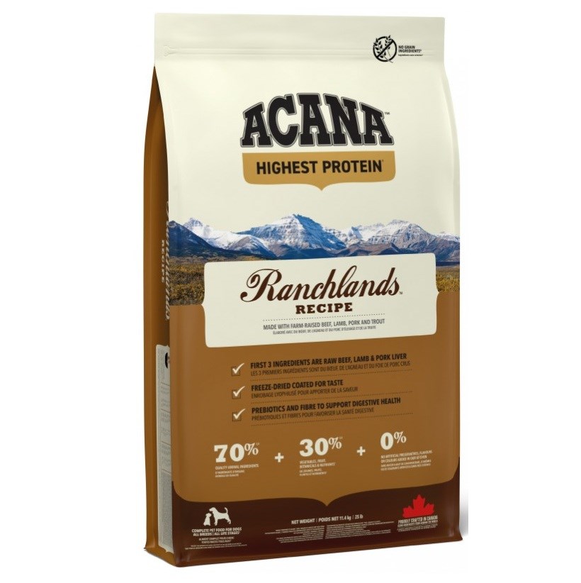 ACANA Highest Protein Ranchlands - dry