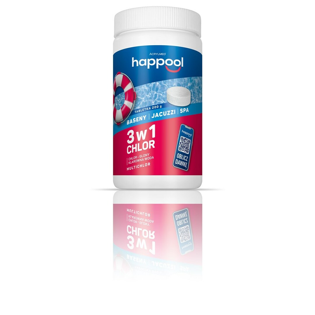 Acrylmed TRIOCHLOR Slow-release chlorine tablets 200