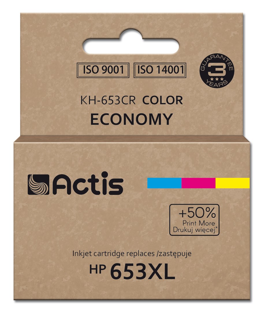 ACTIS  KH-653CR Ink (replaces HP 653XL