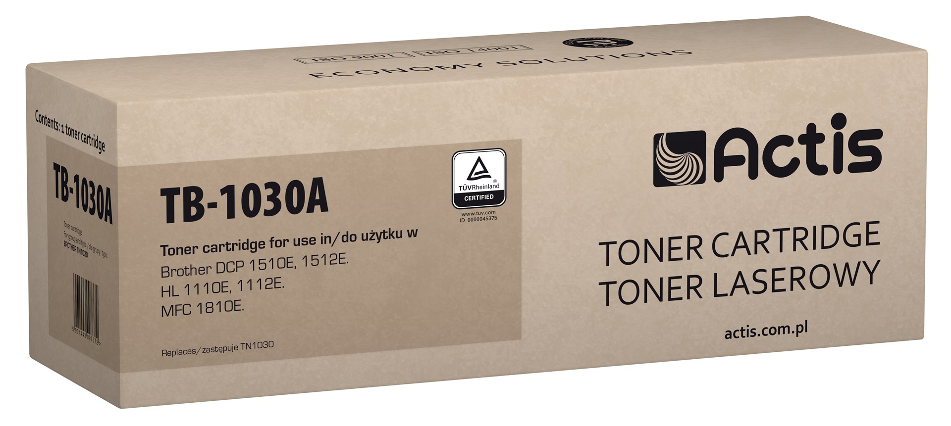 ACTIS  TB-1030A Toner (replacement for Brother
