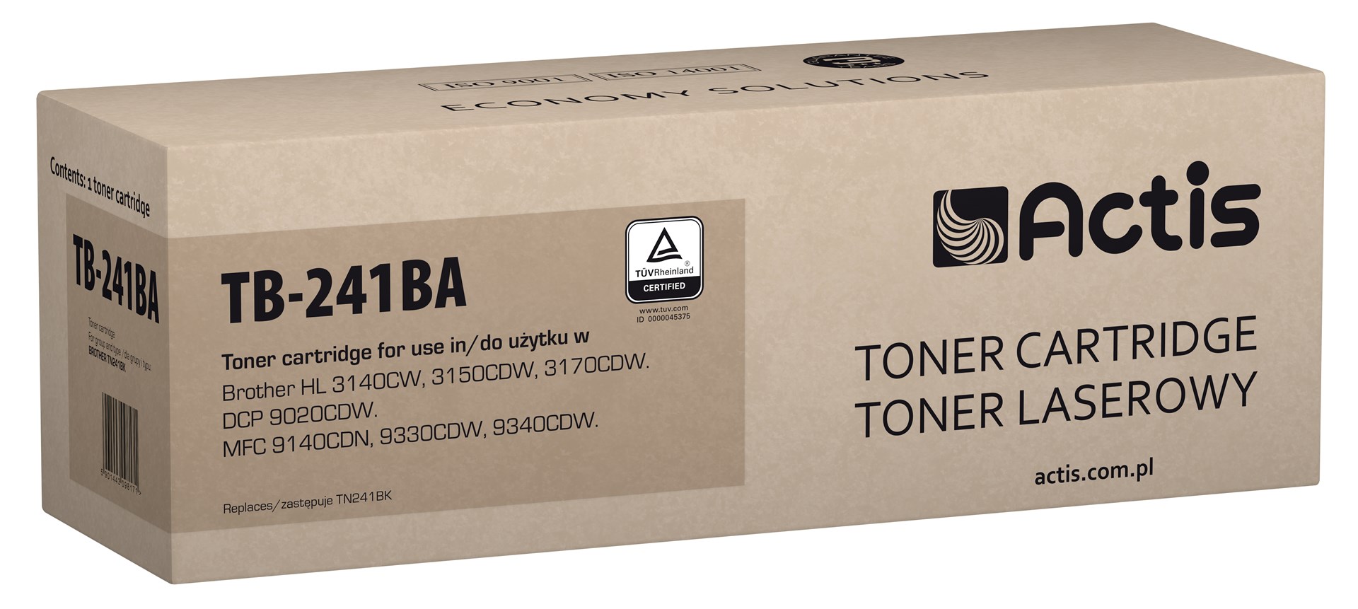 ACTIS  TB-241BA Toner (replacement for Brother