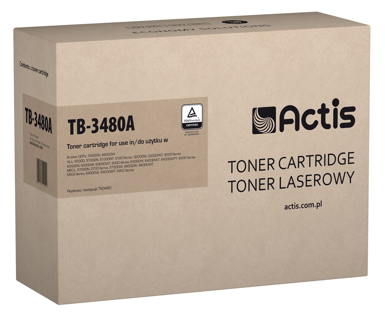 ACTIS  TB-3480A toner (replacement for Brother