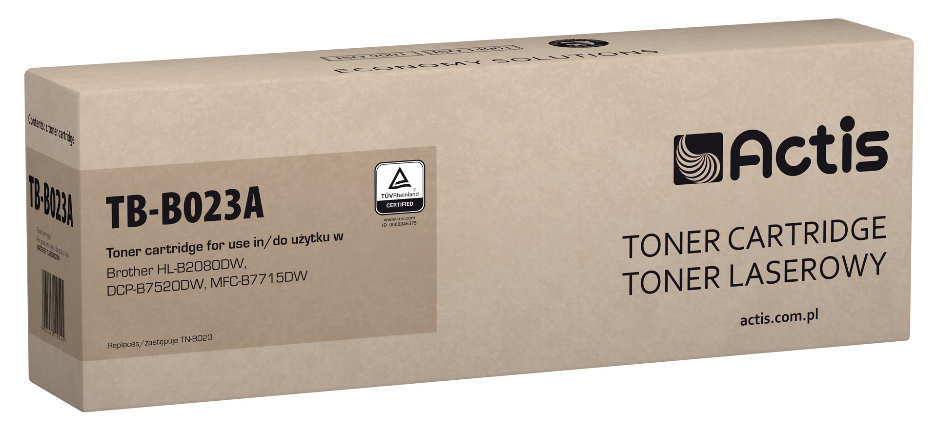 ACTIS  TB-B023A Toner (replacement for Brother