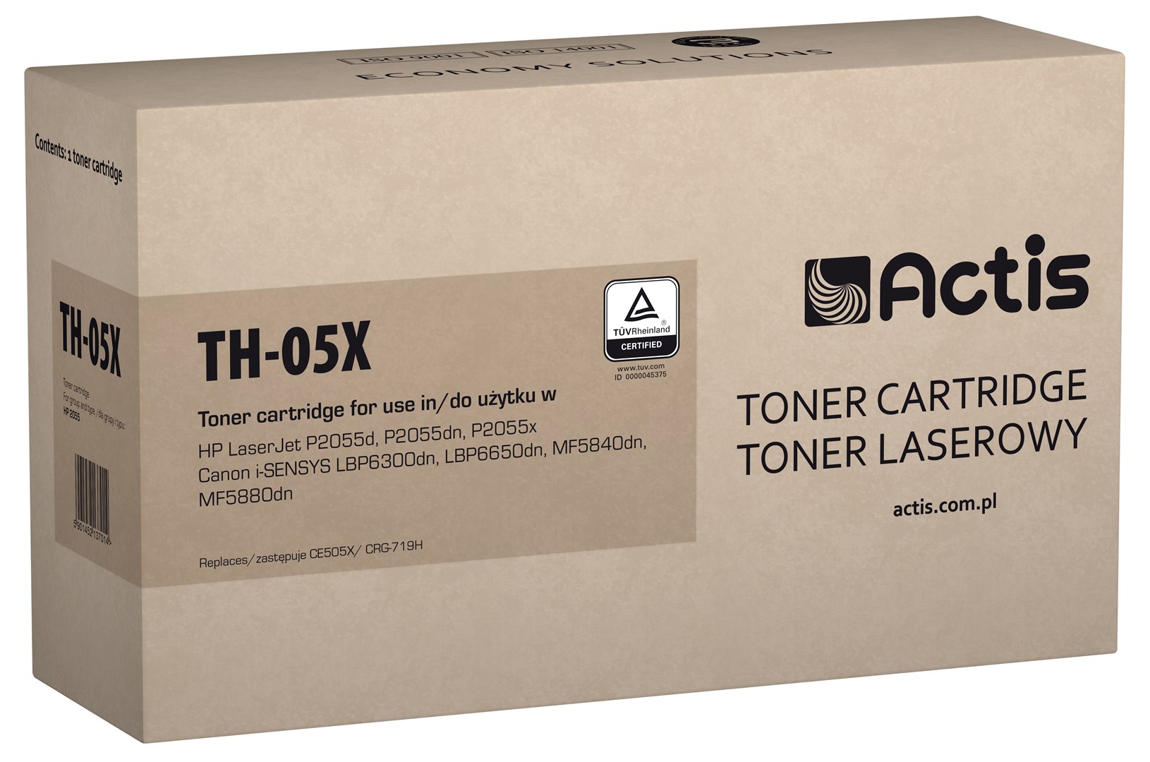 ACTIS  TH-05X Toner (replacement for HP