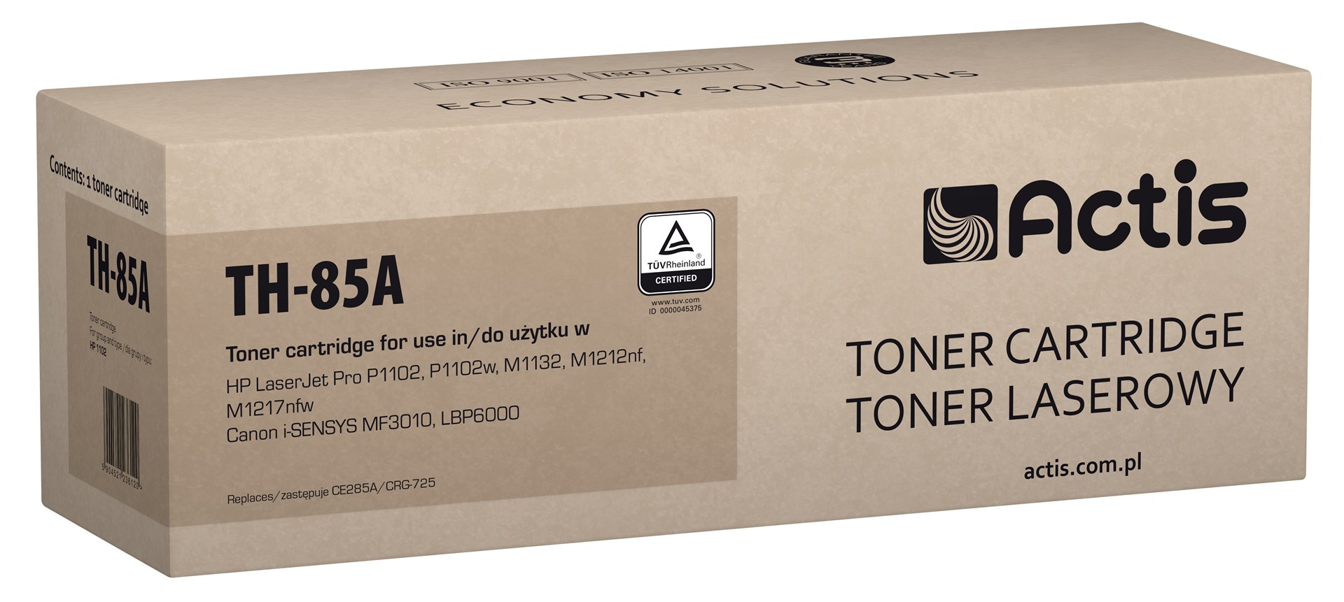 ACTIS  TH-85A Toner (replacement for HP
