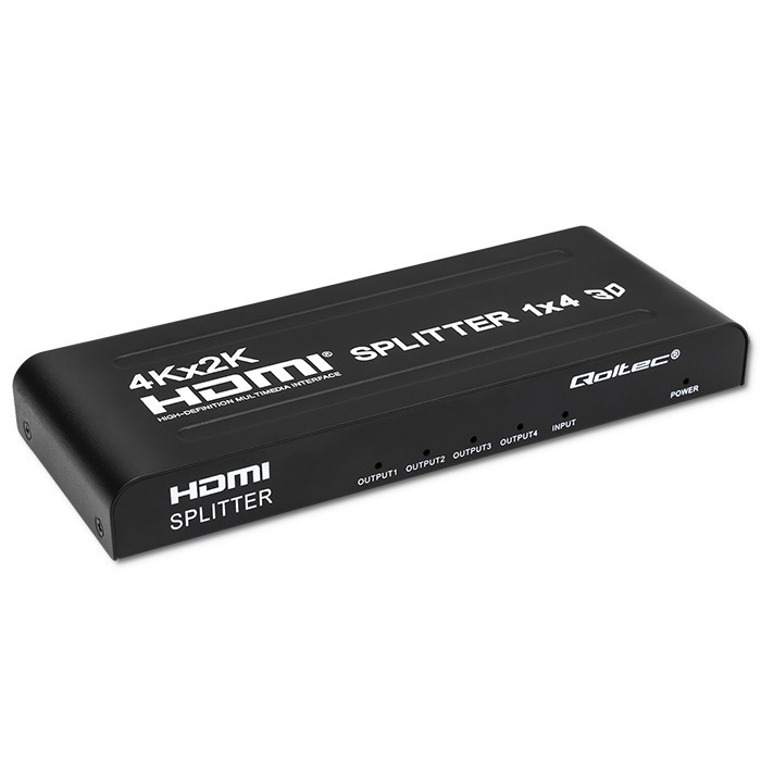 Qoltec  Active HDMI Splitter 4 x