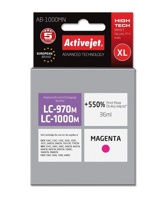 Activejet AB-1000MN Ink (replacement for Brother