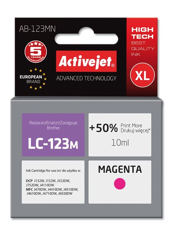 Activejet  AB-123MN Ink (replacement for Brother
