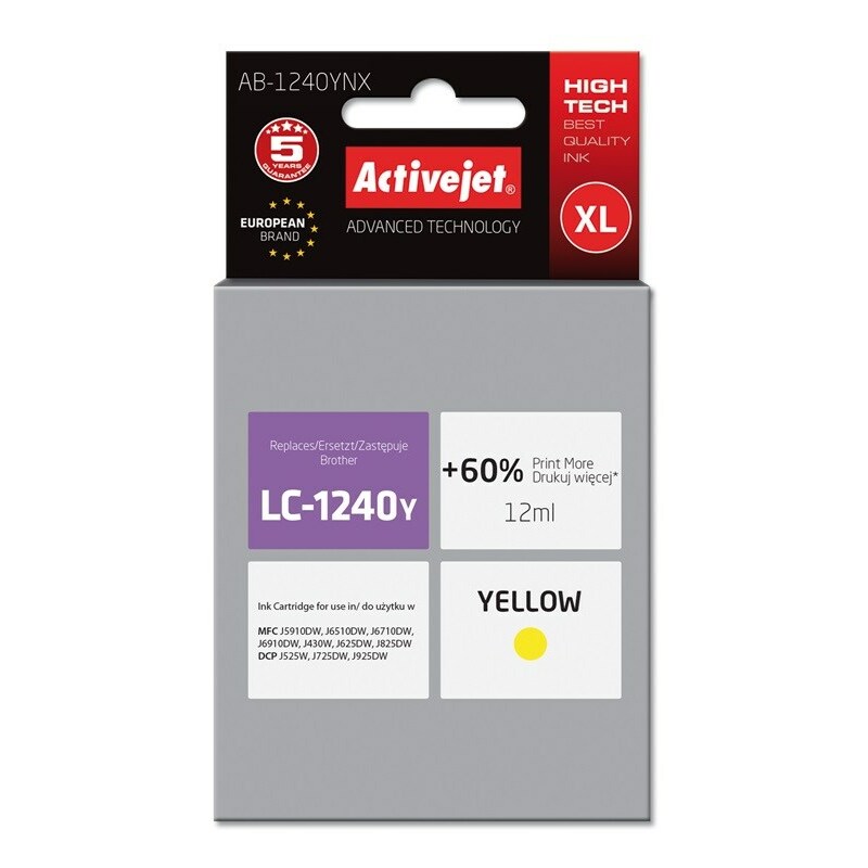 Activejet  AB-1240YNX ink (replacement for Brother