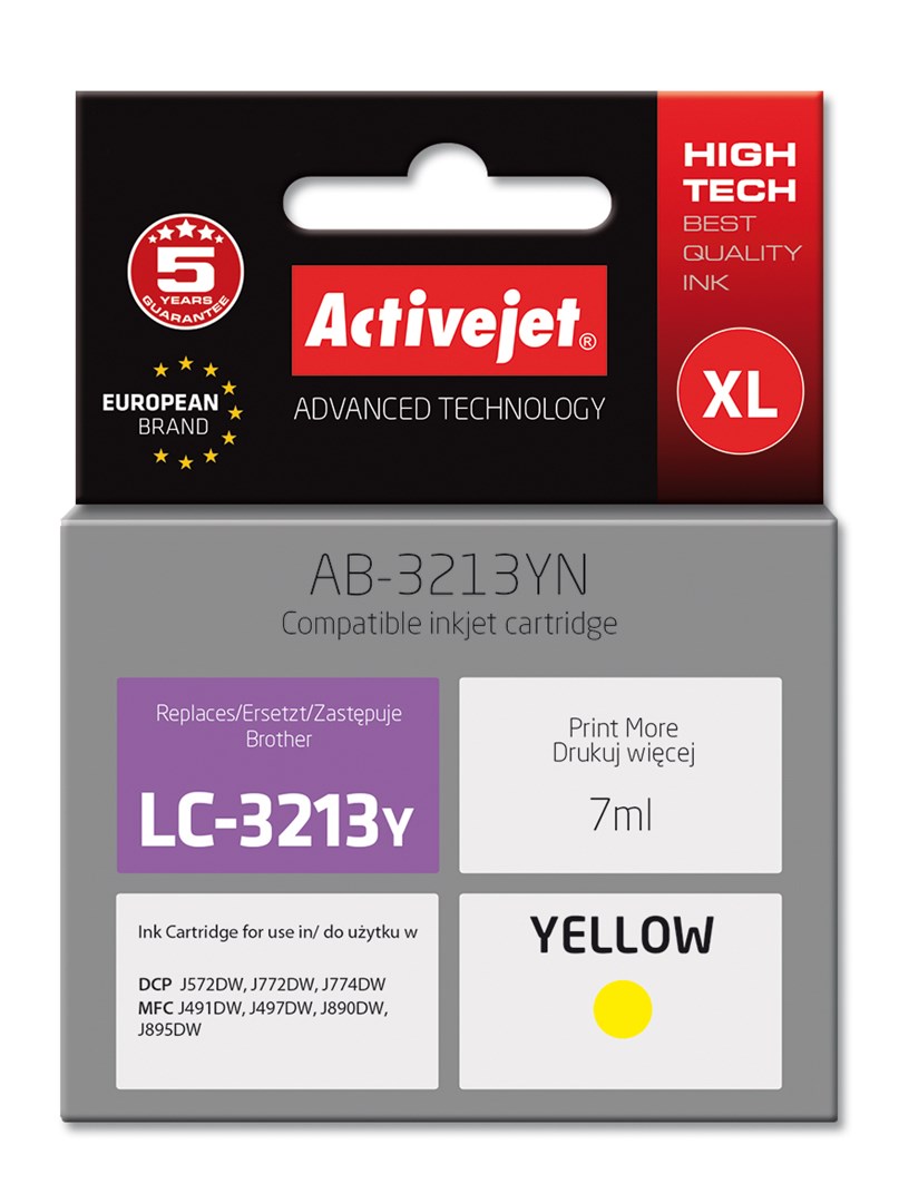 Activejet  AB-3213YN Ink cartridge (replacement for