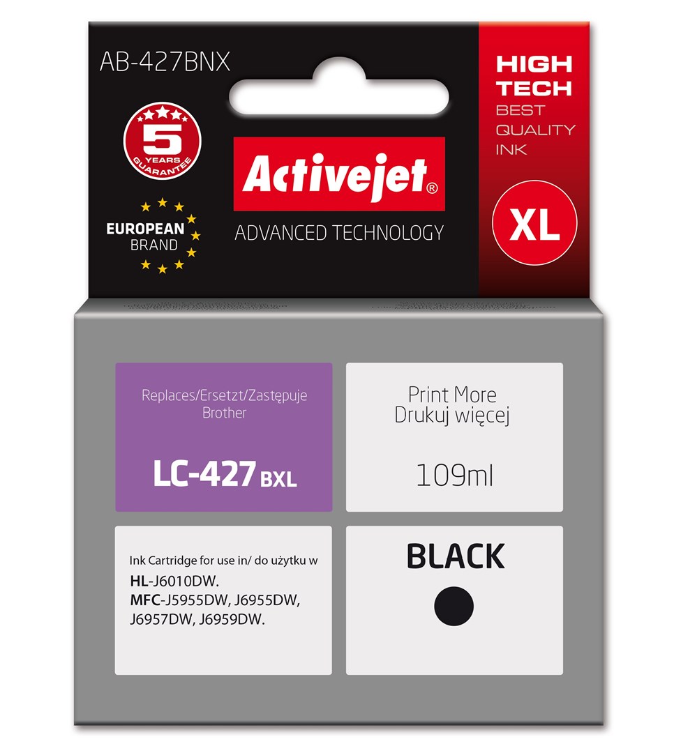 Activejet  AB-427BNX Brother printer ink cartridge