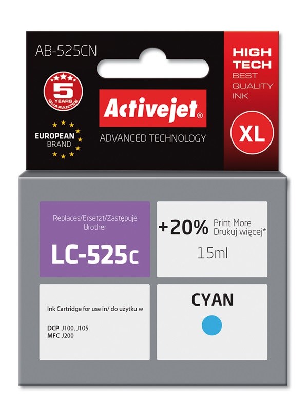 Activejet  AB-525CN Ink (replacement for Brother