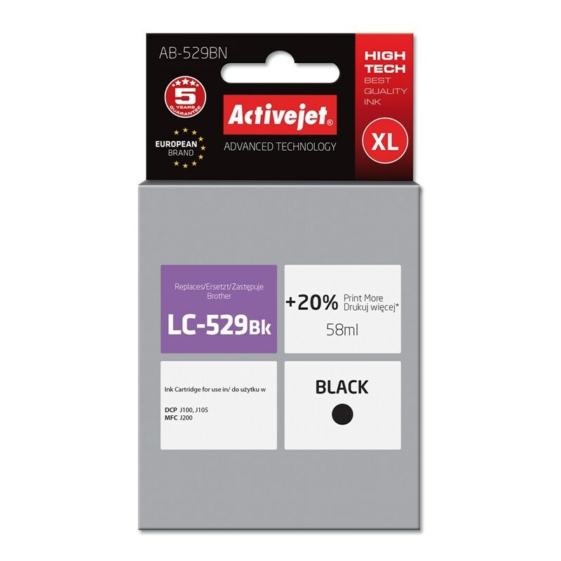 Activejet  AB-529BN Ink (replacement for Brother