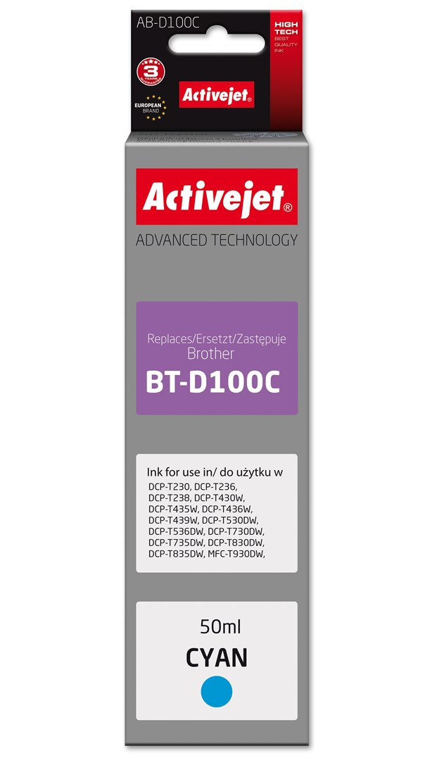 Activejet  AB-D100C Ink cartridge for Brother
