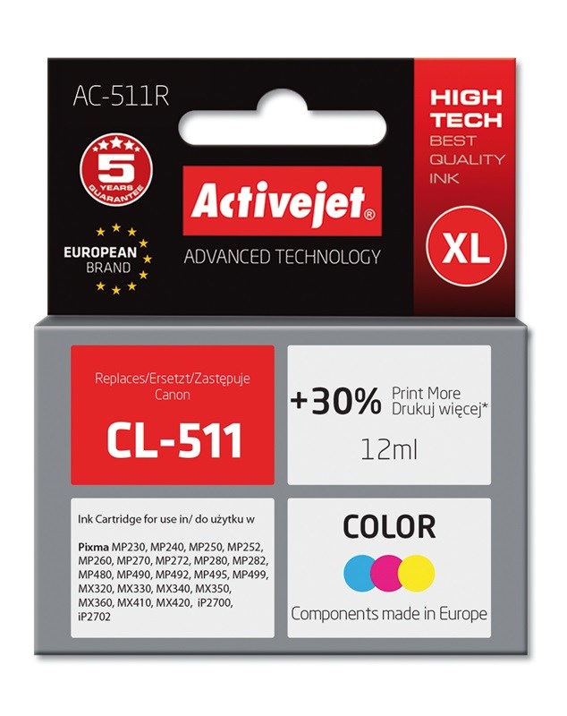 Activejet  AC-511R Ink cartridge (replacement for