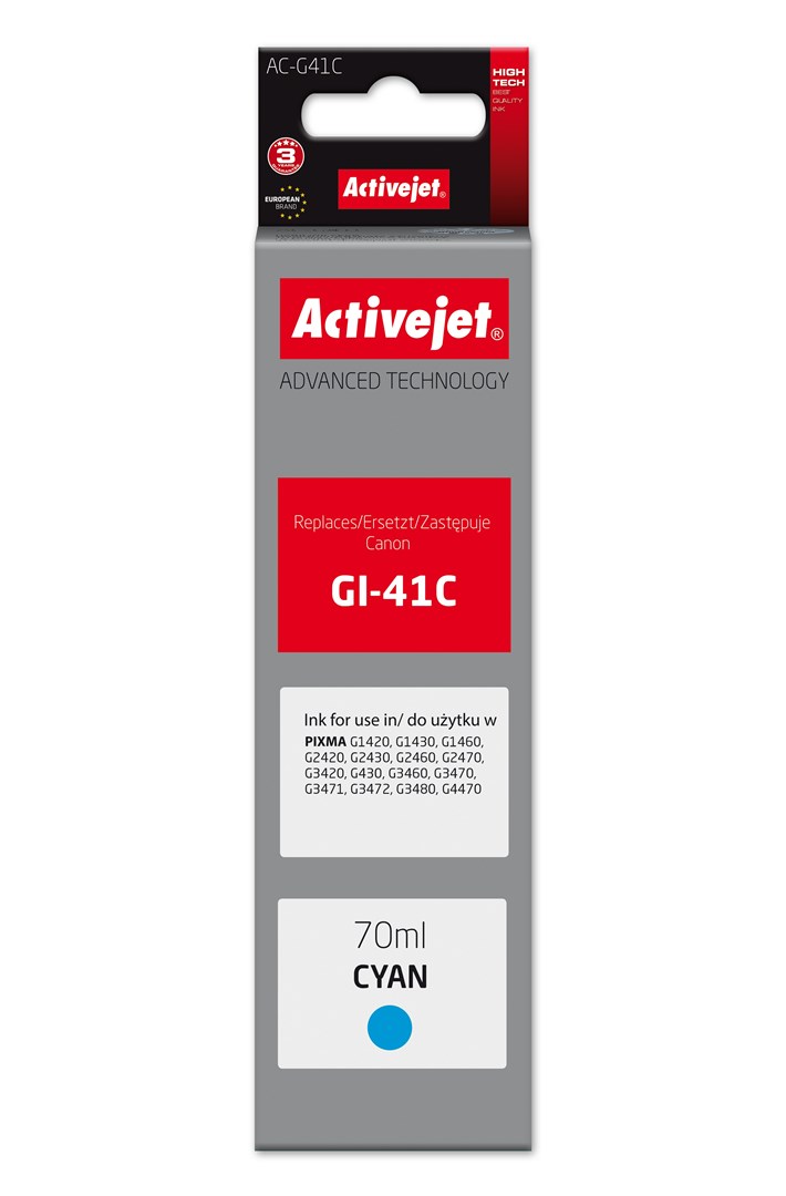 Activejet AC-G41C Ink Bottle (Replacement Canon