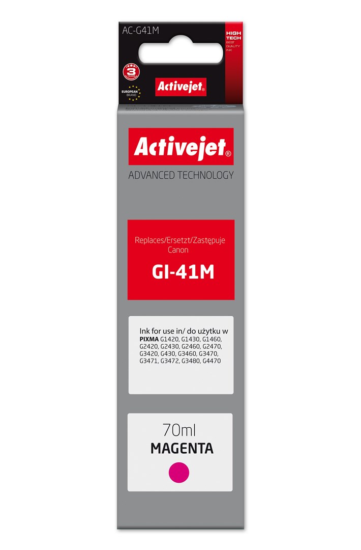 Activejet AC-G41M Ink Bottle (Replacement Canon