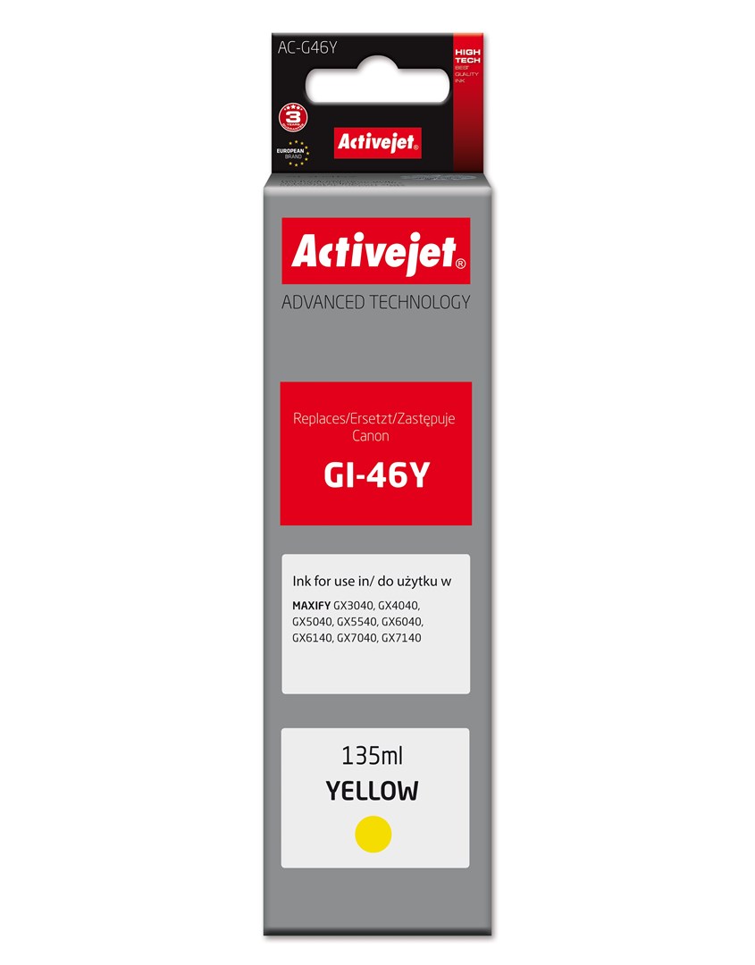 Activejet  AC-G46Y Ink cartridge for Canon