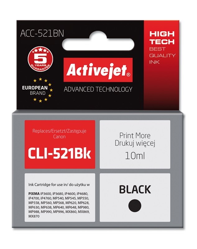 Activejet  ACC-521BN Ink cartridge (replacement for