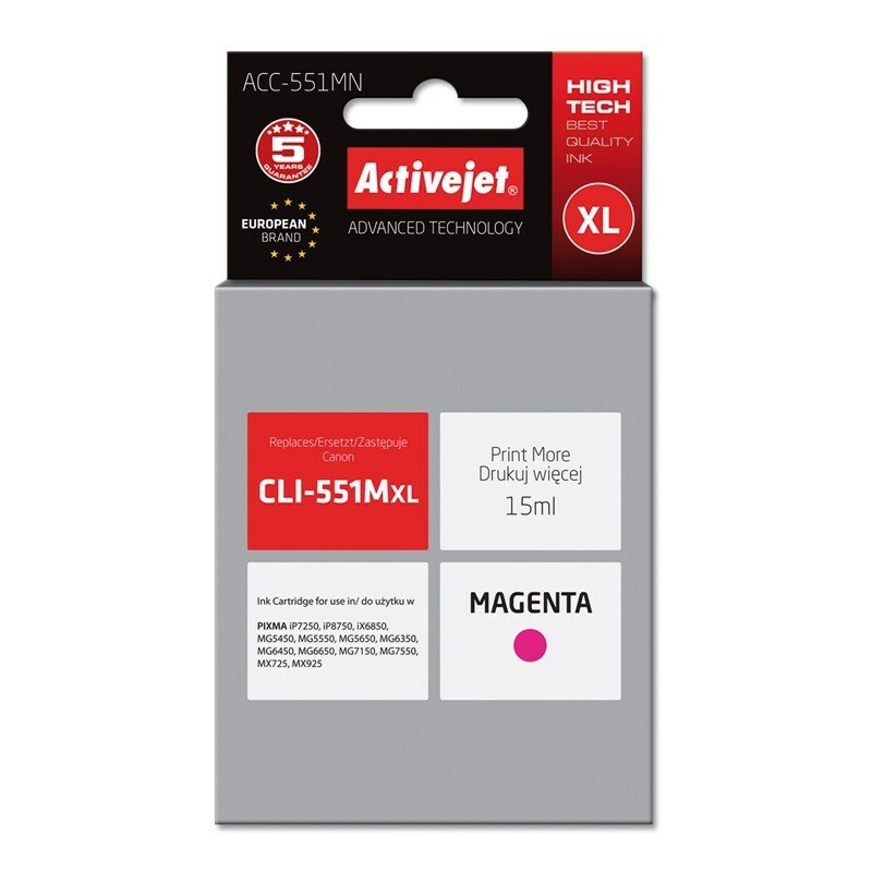 Activejet  ACC-551MN Ink cartridge (replacement for