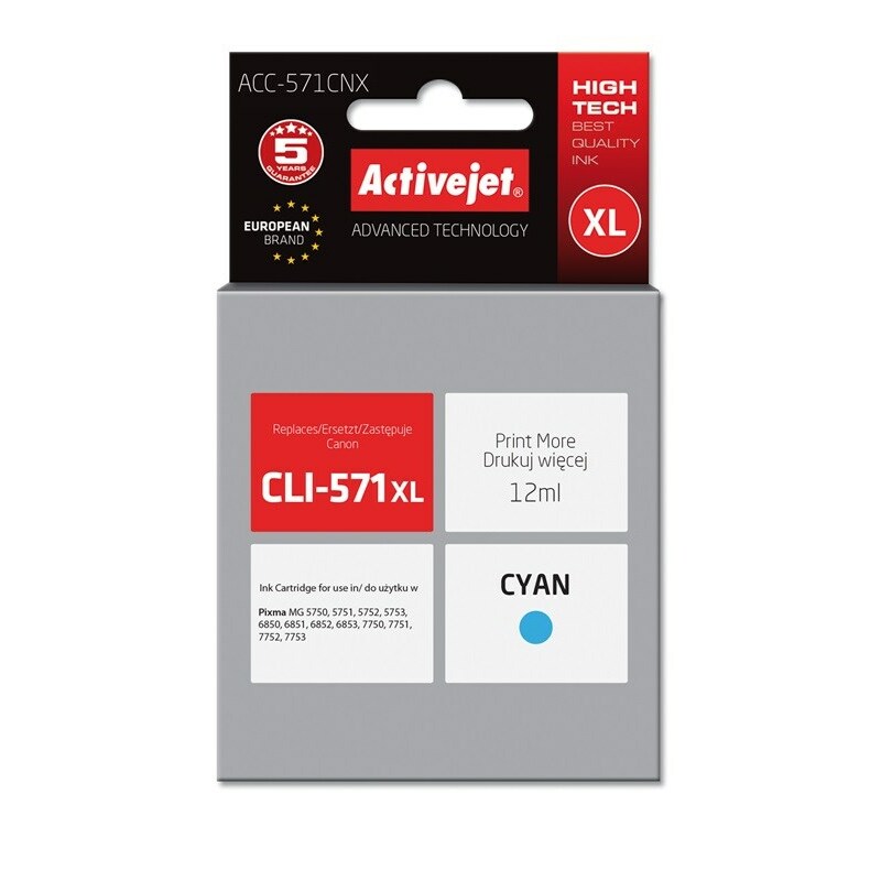 Activejet ACC-571CNX Ink (replacement for Canon